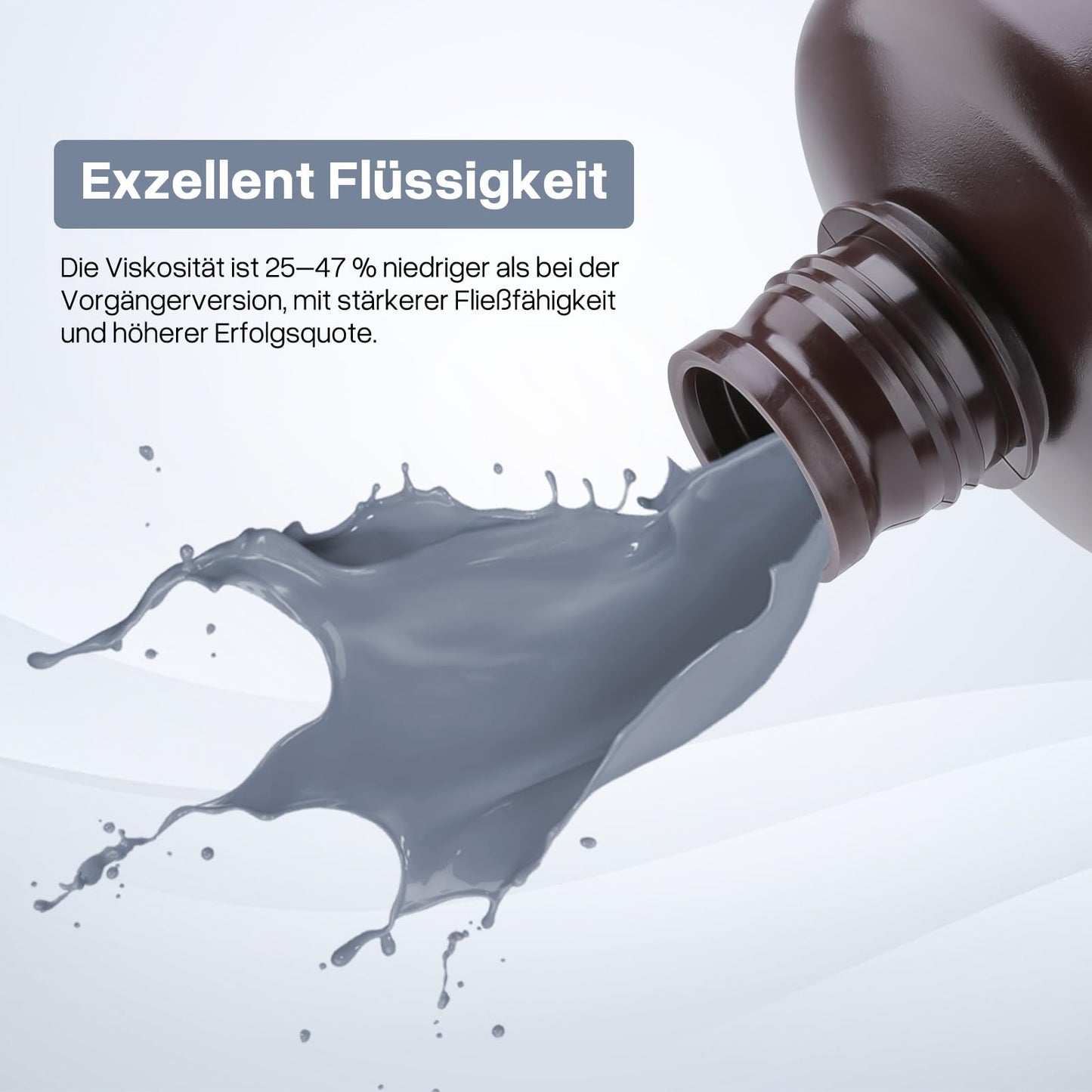 ELEGOO 405nm ABS-Like Resin 3.0, LCD UV Rapid Resin with high precision, non-brittle, improved strength and toughness for LCD/DLP 3D printers. Photopolymer resin 2000g in Smokey Black.