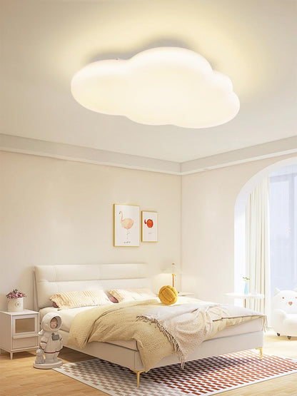 FANLG Ceiling Light Kids Room 40cm, dimmable LED Ceiling Lamp with Remote Control With night light function Cloud Ceiling Light for Bedroom, Living Room, Kids Room
