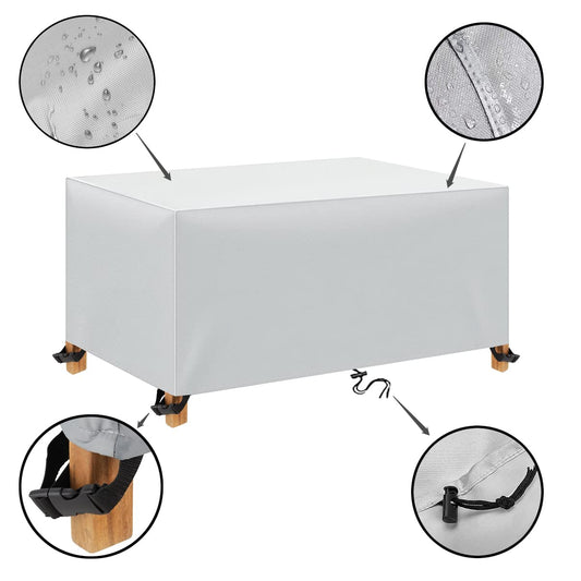 TopIdea Garden Furniture Cover 201x94x89cm Multi Size Furniture Cover 600D Protective Cover for Patio Furniture Garden Furniture Covers for Furniture Sets Tables and Chairs