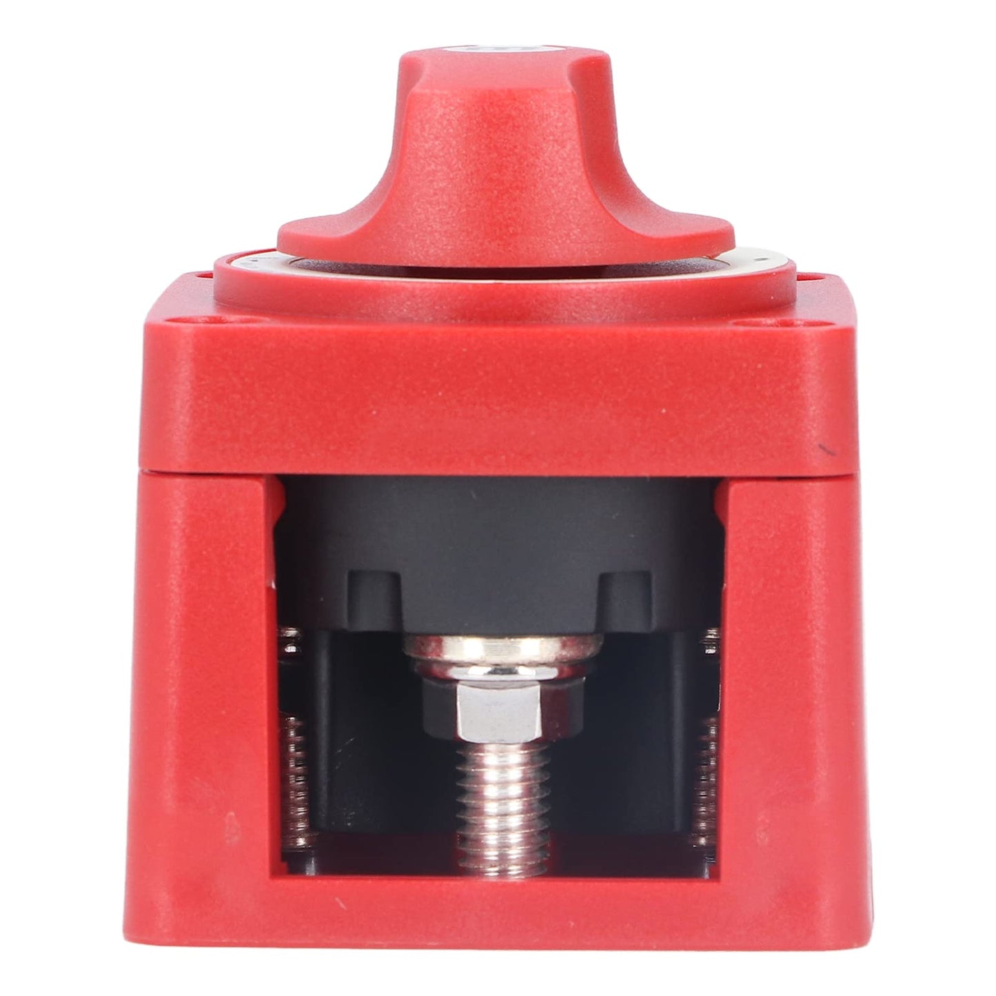 Akozon 300A 3-Position Dual Circuit Battery Switch Isolator for Marine, Boats, Car, Truck, Trailer, RV, red, Toggle Switch, manual, rotatable