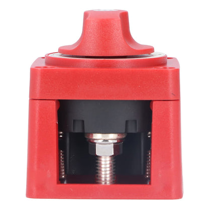 Akozon 300A 3-Position Dual Circuit Battery Switch Isolator for Marine, Boats, Car, Truck, Trailer, RV, red, Toggle Switch, manual, rotatable