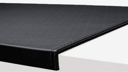 SK Studio Desk Pad with Edge Protection Waterproof PU Leather, Non-Slip with Edge Locking Mouse Pad for Computer Keyboard, PC, and Laptop Black 90x48cm