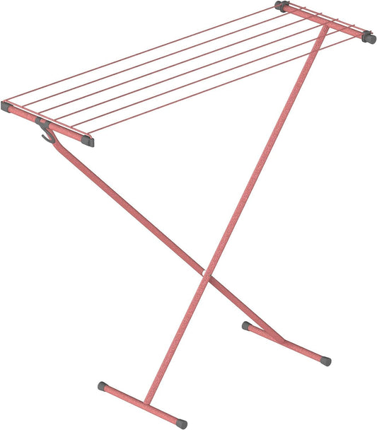 Tube clothes dryer Compact Rose – storage hooks - practical and sturdy - space-saving - 90x32x83 cm - 5.5 m drying area - Quality from Sweden's strongest clothes drying brand.