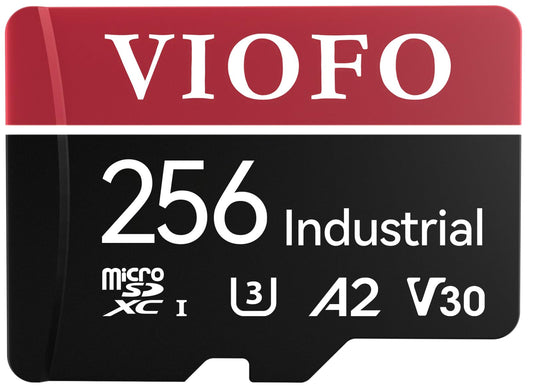 VIOFO 256GB memory card, high speed with adapter U3, Compatible for 4K WiFi dashcam car camera.
