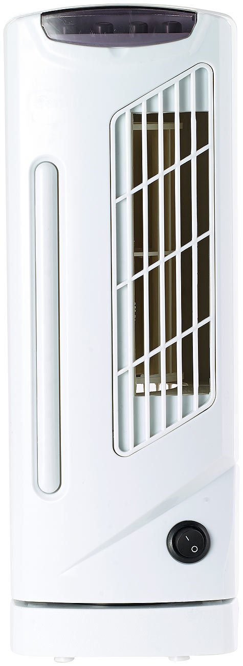 Sichler Household Appliances Bladeless Fan: Table Tower Fan VT-130.T with 90° oscillation, 3 speeds, 25 W (Tower fan, bladeless fan, cooler)