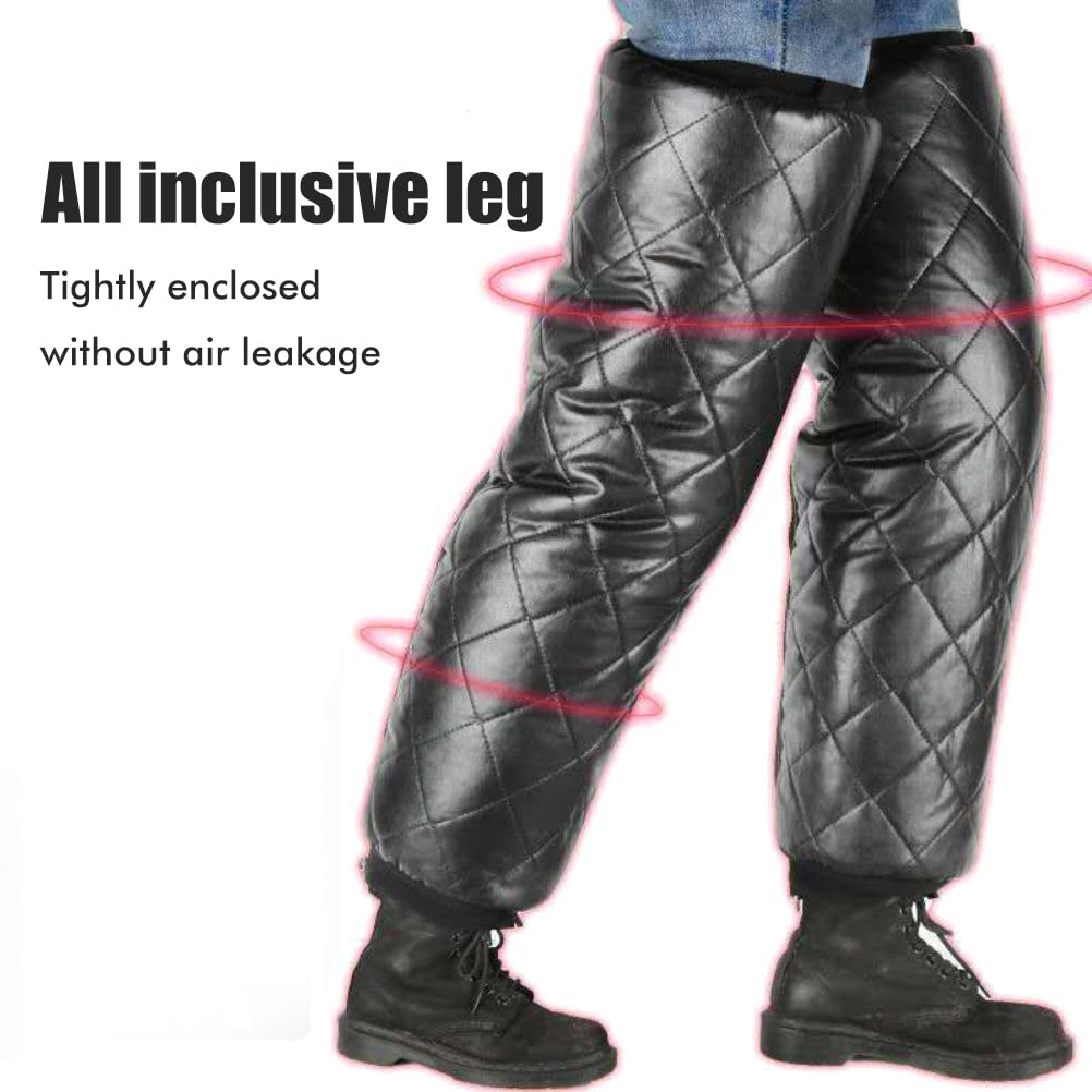Bozaap Windproof Leg Gaiters, Motorcycle Warm Knee Protectors Cover Winter Warm Leggings Covers Motorcycle Bike Winter Ski