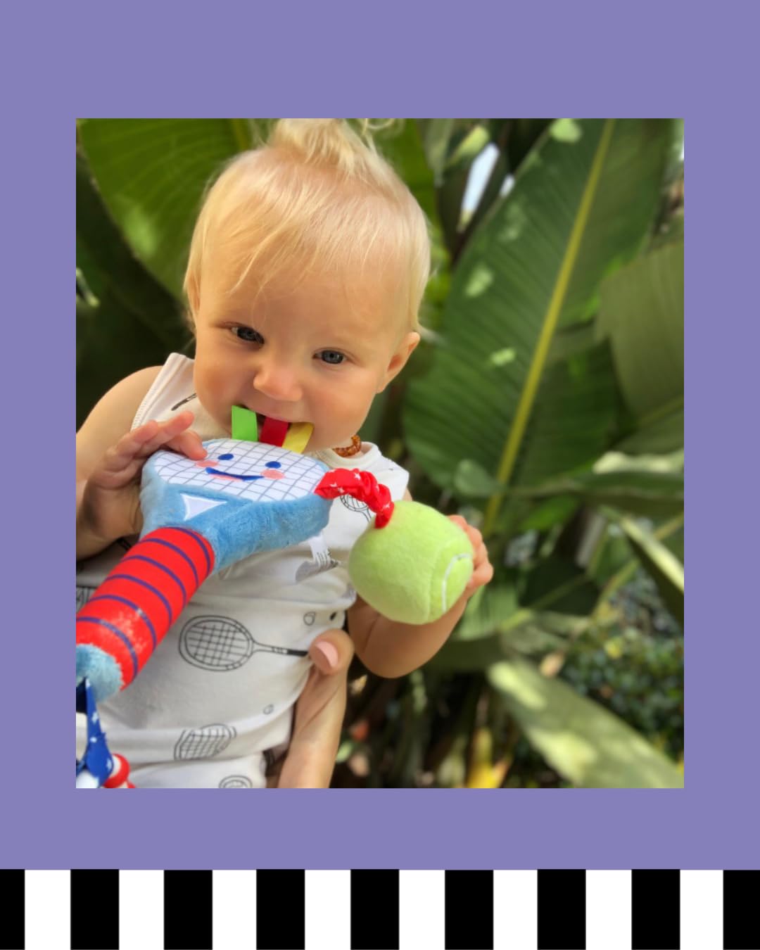 Little Sport Star Baby Tennis Racket, Sensory sports toy for babies and toddlers, Baby tennis, Gift for newborns and babies, Original British sports baby toy, First tennis racket.