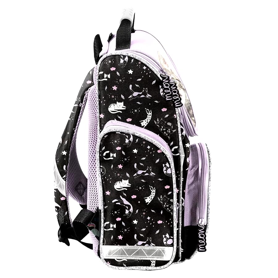 Cat 12 Piece Set School Bag Backpack School Backpack Backpack Pencil Case Satchel School Cone 85 cm with Stickers by Kids4shop