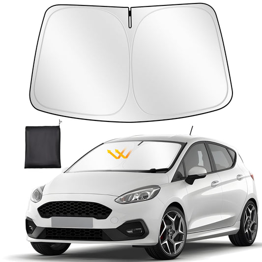 ZATOOTO Sunshade Car Windshield Custom Fit for Ford Focus 2019-2024, Windshield Sun Shade Foldable, Thickened Reflective Polyester Blocks UV Rays and Keeps the Car Cooler.
