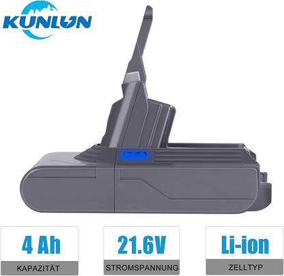 KUNLUN V8 Battery 21.6V V8 Replacement Battery for V8 SV10 Battery Li-Ion Battery for V8 Absolute/V8 Animal/V8 Fluffy V8 Motorhead V8 Slim Exclusive Cordless Handheld Vacuum Charger