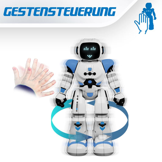 Xtrem Bots - Robbie | Robot for Kids 6+ | Programmable, remote-controlled robot with 50 moves | Toy for boys aged 5+ | Gift for 5-year-old boy