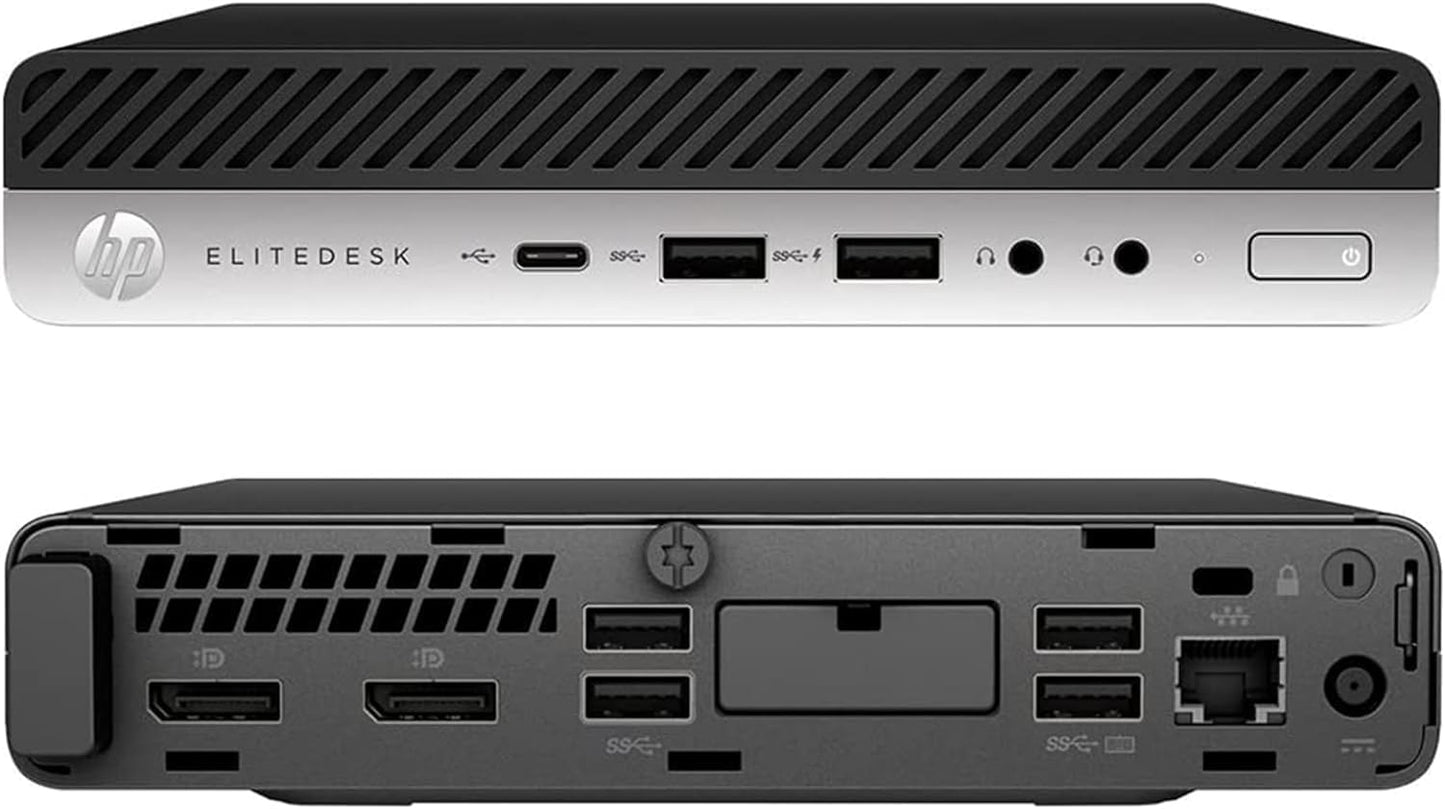 HP EliteDesk 705 G4 Mini PC Desktop, Windows 10 Pro Office 2021 AMD Ryzen 5 Pro 2400GE 3.20 GHz, RAM 16 GB SSD 240 GB (refurbished)