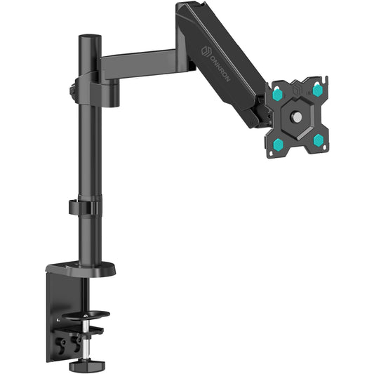 ONKRON PC monitor stand vertical for 13-34 inch screen up to 8 kg, monitor desk mount VESA 75x75 & 100x100 - screen mount 1 monitor swivel arm tilt rotation Black G70-B
