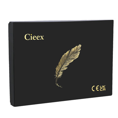 Cieex Calligraphy Dip Pen, Handmade Vintage Quill Pen Writing Ink Set for Stationery Gift.
