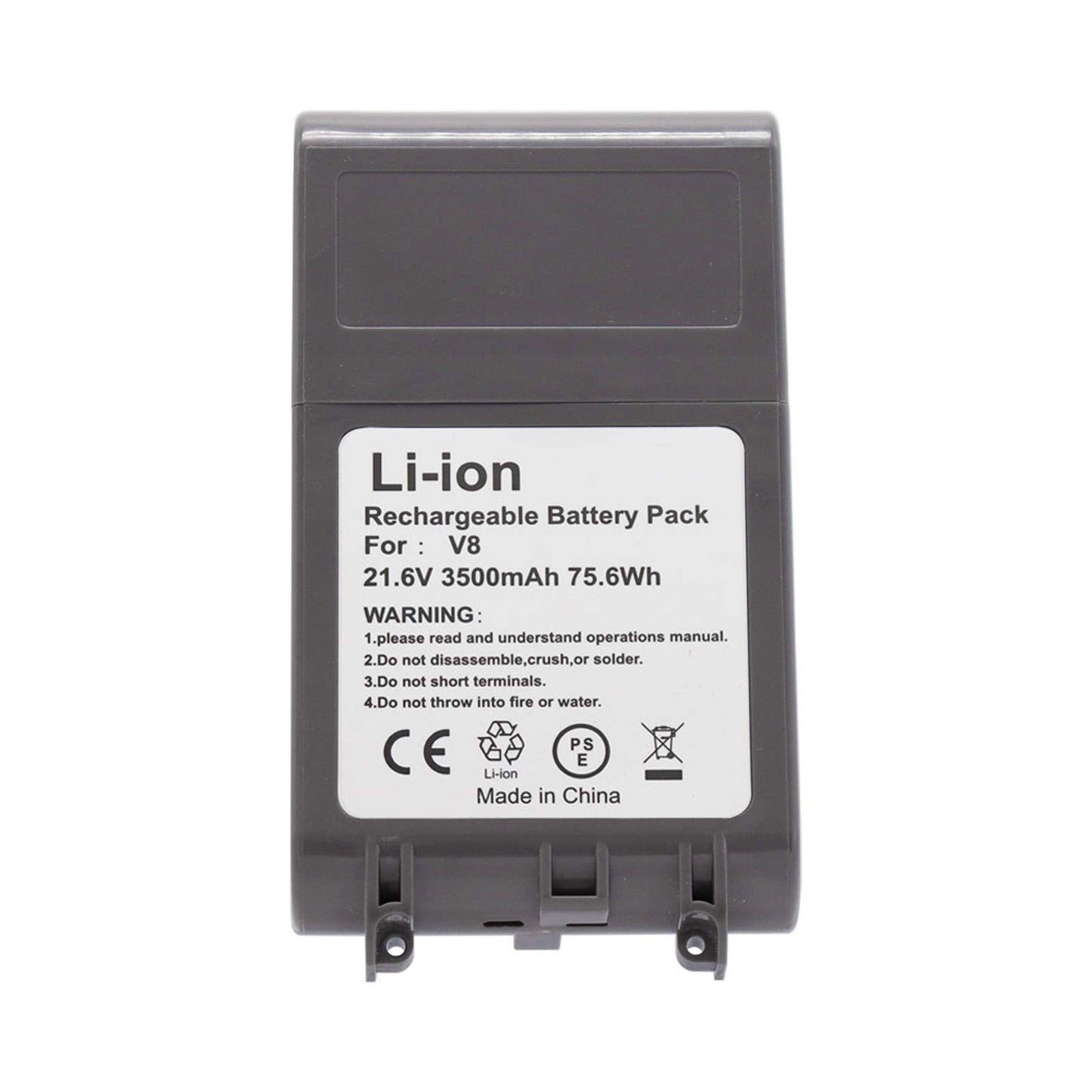 Abakoo 3500mAh 21.6V replacement battery for DYS V8, SV10 battery, lithium-ion battery for V8 Absolute Animal Motorhead cordless vacuum cleaner.