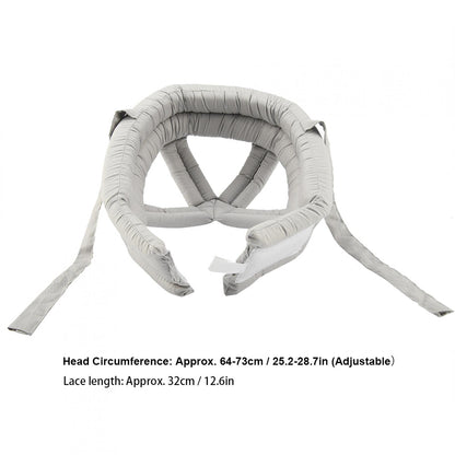 Anti-fall head protection helmet, protective hat for elderly individuals. Provides collision and fall protection. (Light gray top)