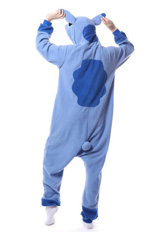RANSUU Stitch Onesie Costume Relaxo Jumpsuit Adult Pajamas Women Men Animal Onesie Christmas Carnival Halloween Blue S