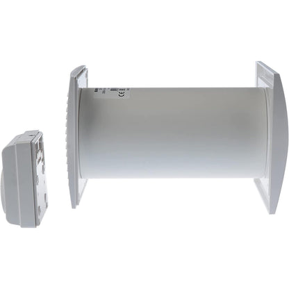 LIRAST Ø 100mm Heat Distributor with Thermostat - White Fan - Ventilator Heat Exchanger