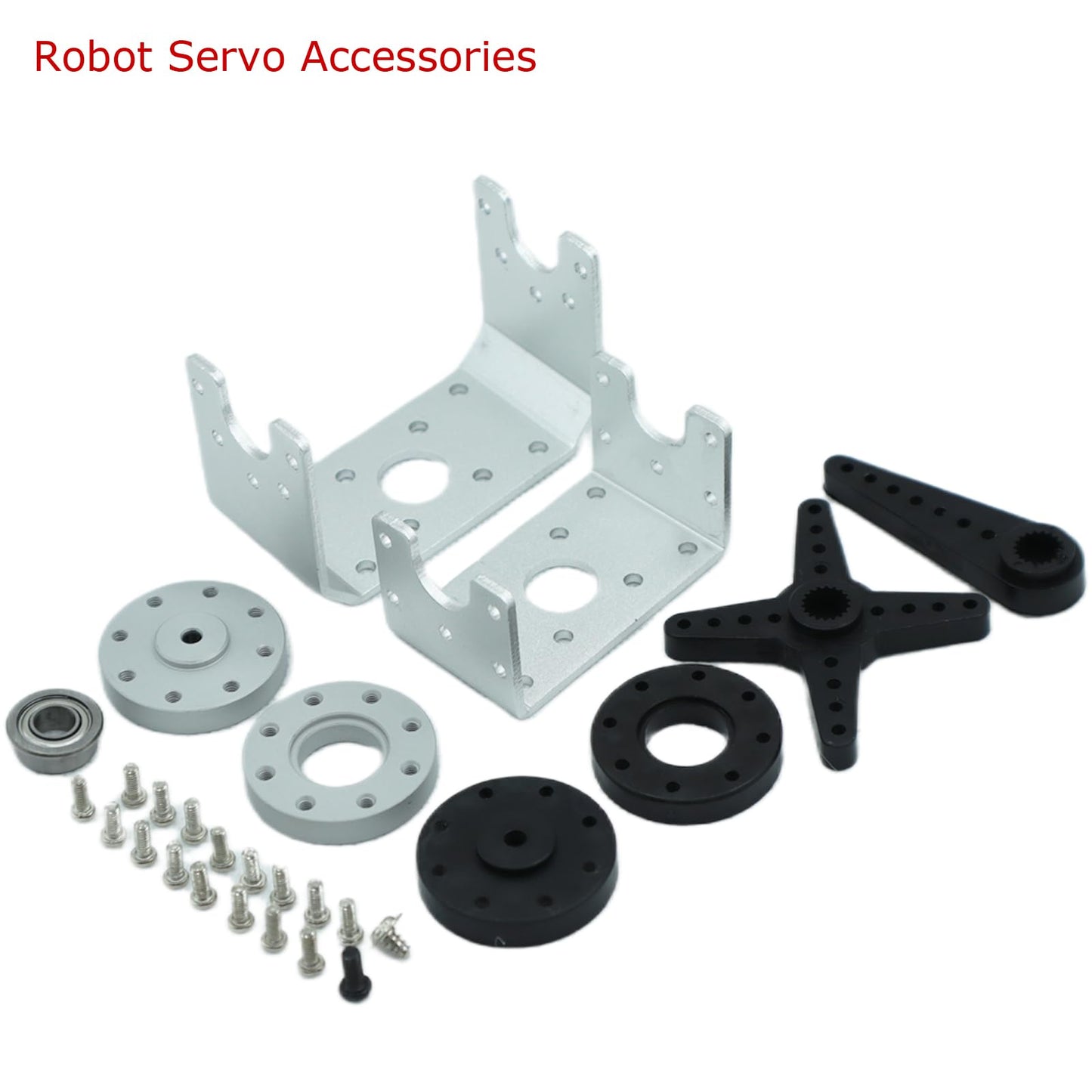 150KG robot servo motor 12V high voltage high torque steel gear large digital steering servos with brackets.