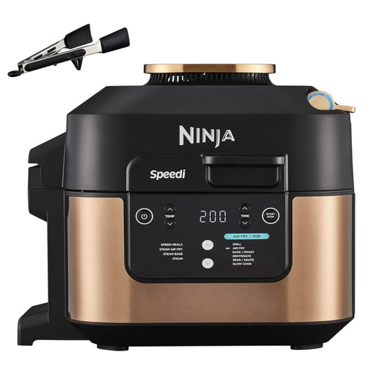 Ninja Speedi Multicooker, 5.7L, 10-in-1 Multicooker, Airfryer, Slow Cooker, Grill, Bake, Black & Copper ON400EUCP