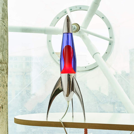 Mathmos Telstar Rocket Lava Lamp - Purple/Red