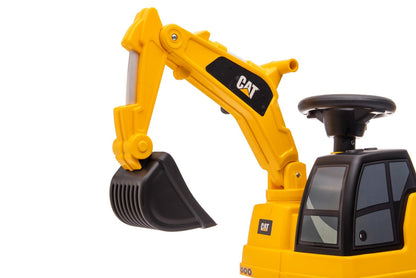 Sun baby sit-on excavator with built-in storage compartment, digger for kids, kids excavator with 2 sound buttons, sandbox digger, ride-on excavator, shovel excavator, suitable for children aged 1 year and older.