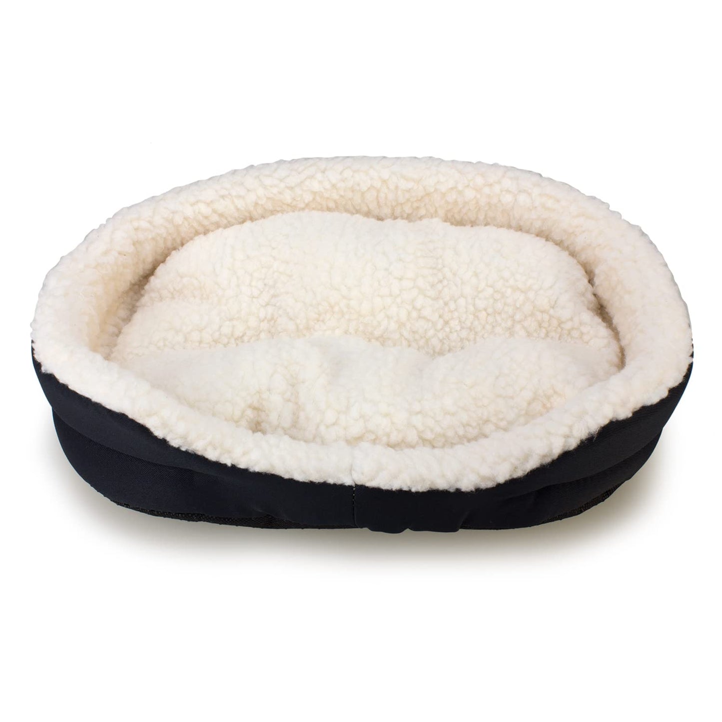 Arquivet plush rabbit cradle, soft and warm bed, hammock for rabbits and small mammals, Black, 40 x 24 x 12 cm.