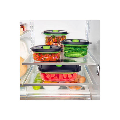 FoodSaver Preserve & Marinate vacuum containers for vacuum sealers | 700 ml | 1.2 L & 1.8 L | airtight BPA-free food containers | Leak-proof | Dishwasher safe | 3 pieces