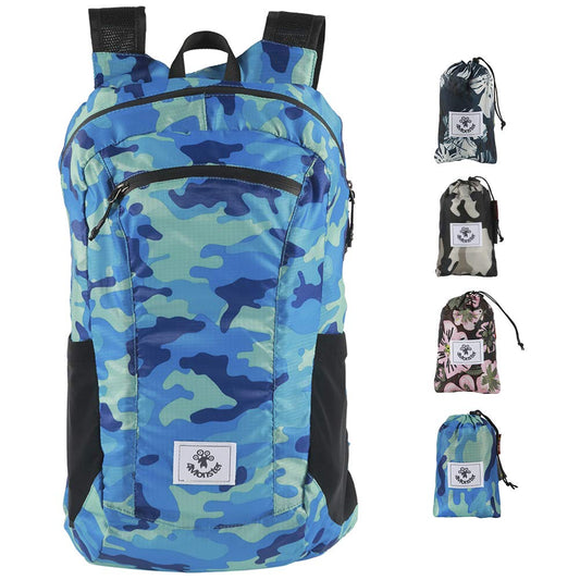 4Monster Foldable Backpack Ultra Lightweight, Unisex Daypack Outdoor, Waterproof Hiking Backpack for Camping, Hiking, Travel, Sports, Climbing, Cycling (Navy Blue, 16L)