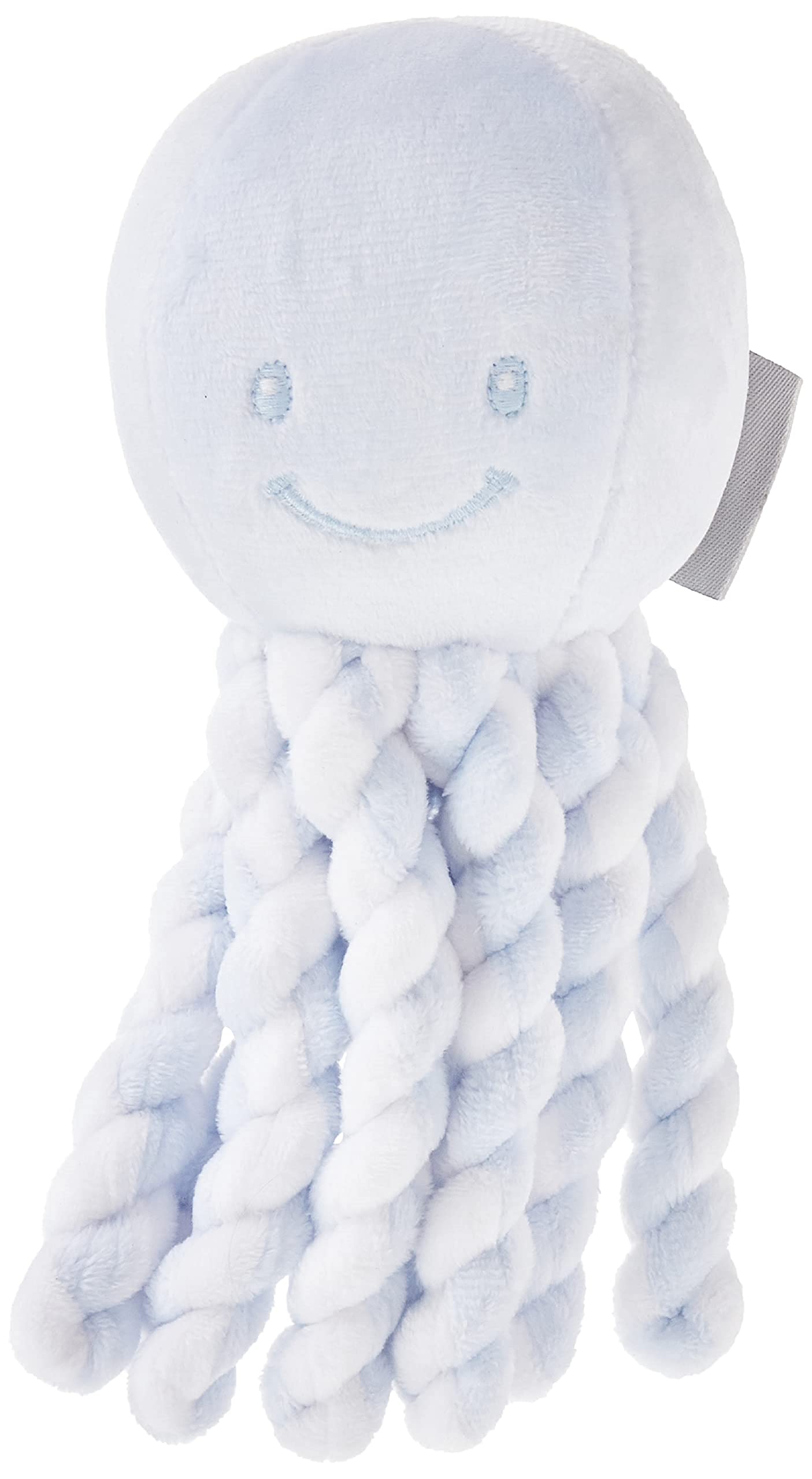 Nattou 878760 Lapidou plush octopus, for newborns and preemies, 23 cm, blue/white, 1 piece (1-pack)