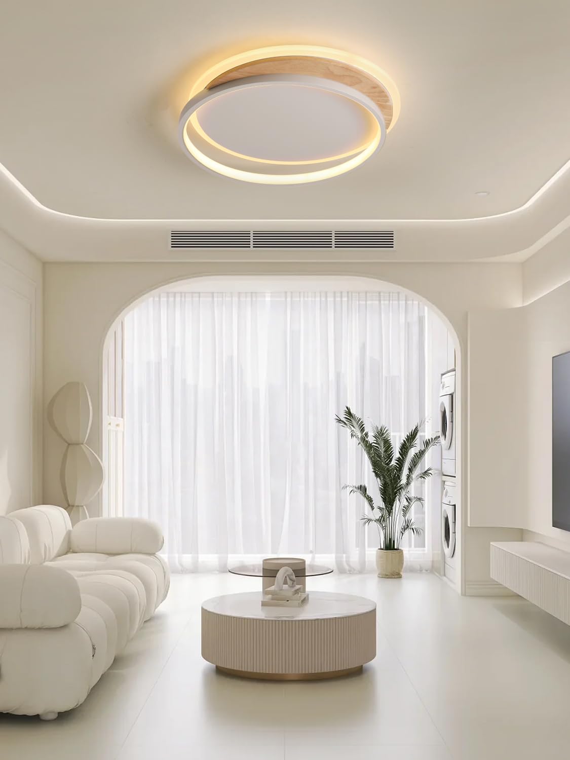 FANLG Ceiling Light Bedroom, 40cm LED Ceiling Light Dimmable 3000K-6000K Lamp Living Room 24W Modern LED Ceiling Light for Bedroom Living Room Balcony Kitchen Hallway Children's Room