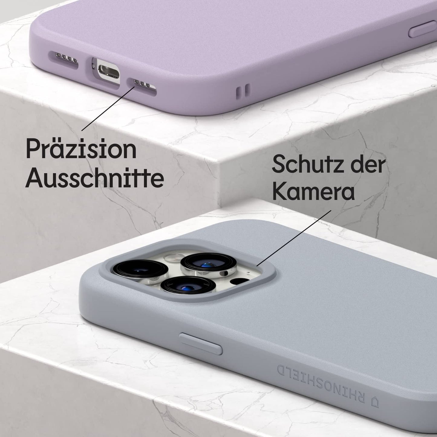RhinoShield case compatible with [iPhone XR] | SolidSuit - shock-absorbing & slim protective case with premium finish - 3.5 meter drop protection - interchangeable camera rings - Velvet pink