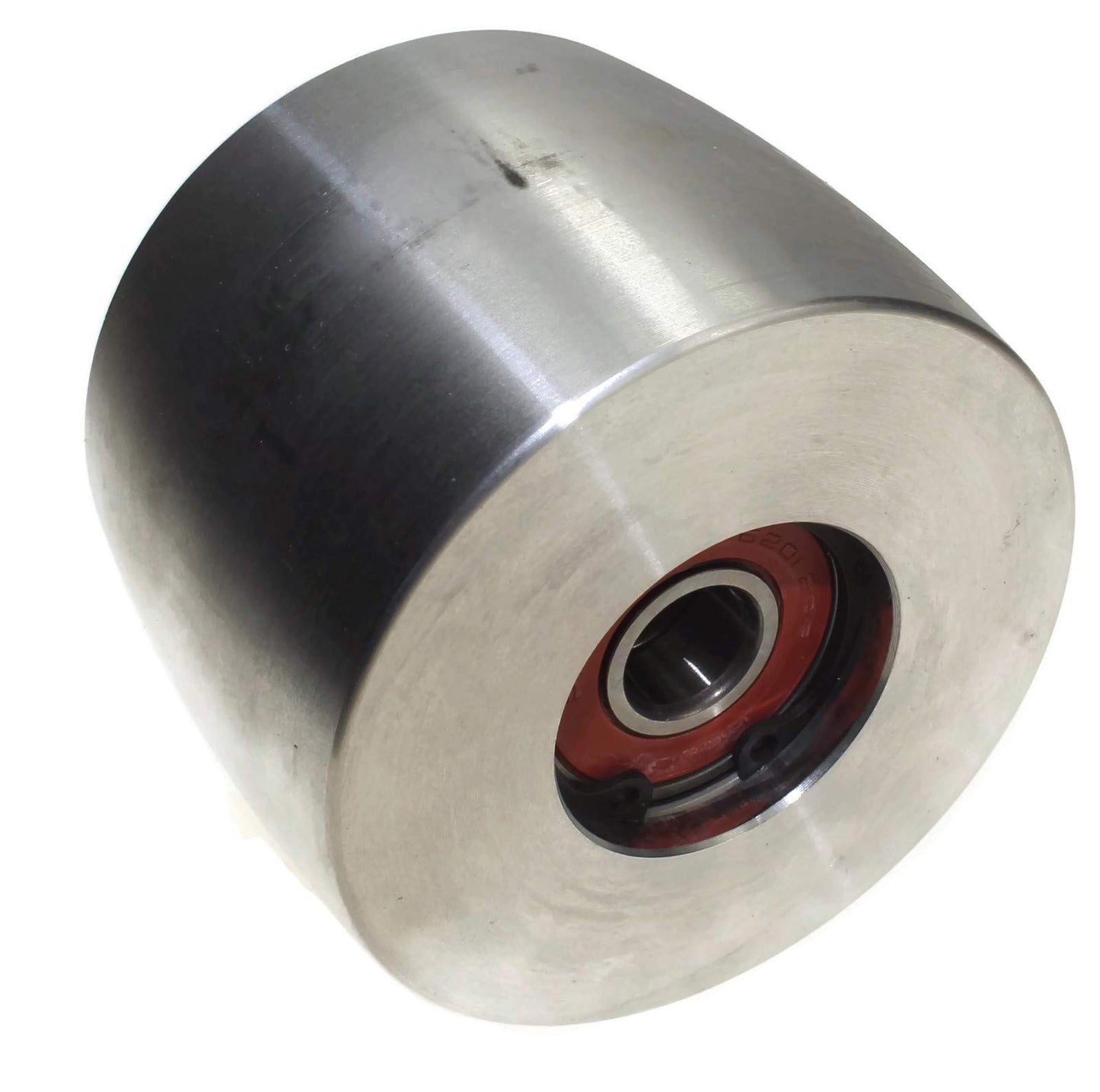 (AL4-19) CNC machined belt grinder set for knife sharpeners. 100mm drive wheel, 19mm shaft, 75mm tracking wheel, 50mm idler.