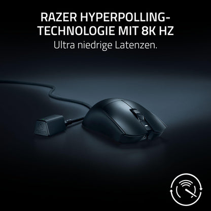 Razer Viper V3 Pro - Ultralight wireless esports gaming mouse (8k polling rate, 54g lightweight design, Focus Pro sensor 35K DPI, HyperSpeed Wireless, 95 hours battery life) Black