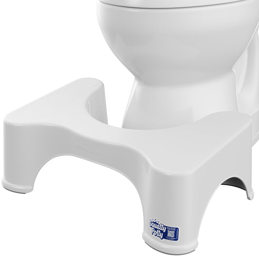 Squatty Potty Original Bathroom Toilet Stool, 7-inch Height, White