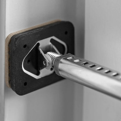 ALLEGRA security bar for window and door security, burglary protection for windows and doors (1m - 1.75m, White)