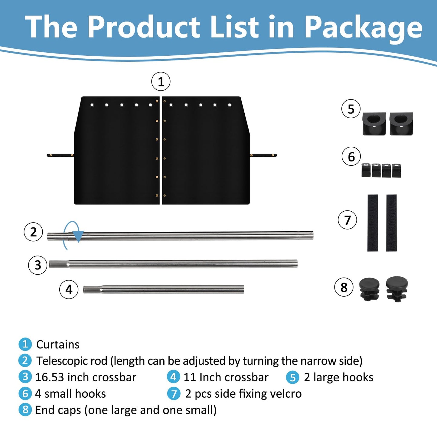 ZATOOTO Car Curtains Privacy Curtains Inside, Thicker Suede Fabric Car Window Curtain for Travel Camping Sleeping, Blackout Car Window Sunshade for Most Vans 160*100cm