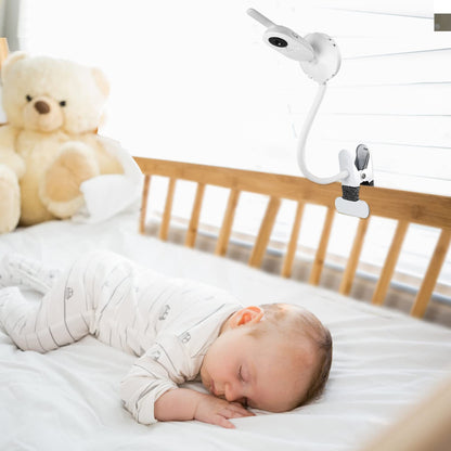 Monitor holder for Philips Avent baby monitors SCD843/26, SCD833/26, SCD891/26, SCD630/26. Flexible clip holder for Philips Avent video baby monitor, video baby camera mount stand.