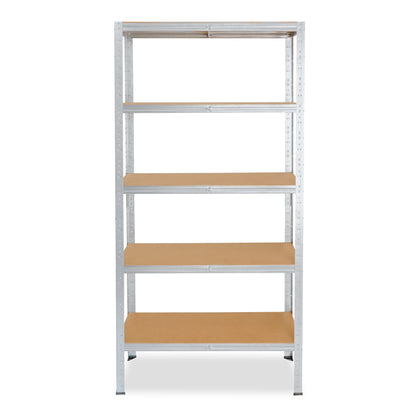 shelfplaza® 200x45x50cm HOME Heavy Duty Shelf galvanized/metal shelf with 5 shelves/cellar shelf metal, garage shelf, workshop shelf or shelf storage shelf/shelving unit metal with 175kg load capacity