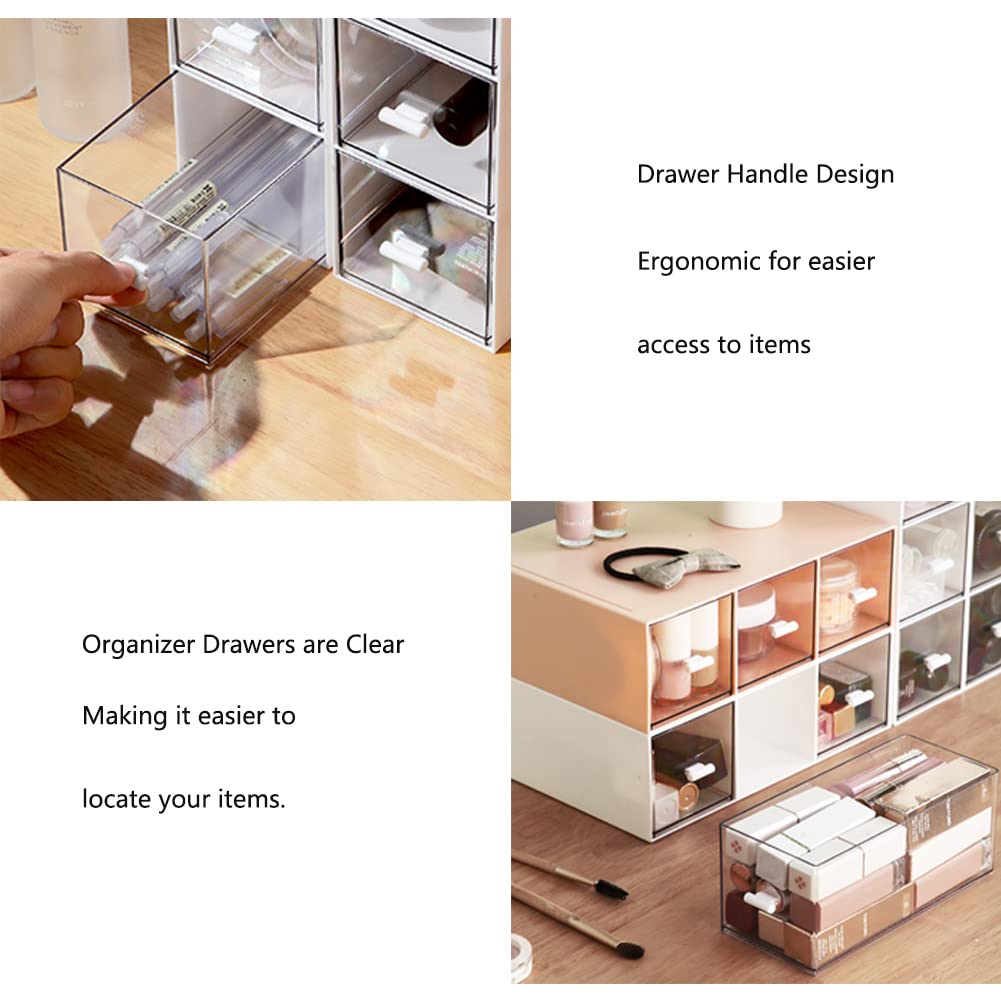 Tea box with 3 drawers, tea bag organizers, kitchen organizer, fridge organizer, plastic tea bag boxes, vanity table organizer, storage box for tea bags, coffee pods, sugar, etc.