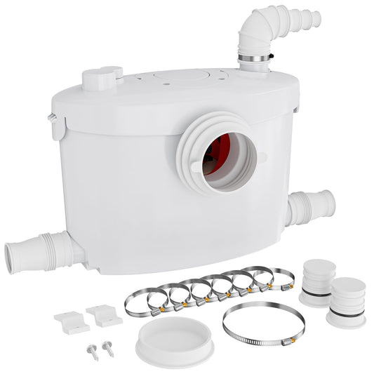 XPOtool 4/1 small lifting station 400 W with shredder, lifting system up to 8.5 m height, sewage lifting station with 4 inlets, sewage lifting station for toilet and shower.