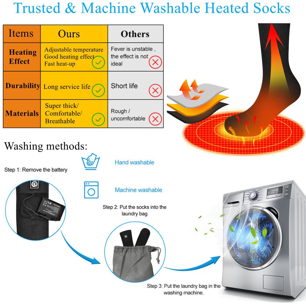 BARCHI HEAT heated socks for men and women