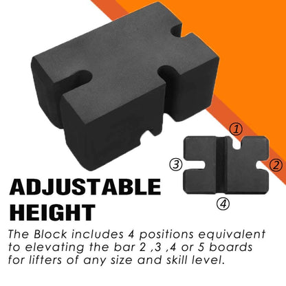 Bench Press Block Press Blocks Boards, adjustable 2-5 bench board, Home Gym Workout Fitness Accessory to increase your bench press (large)