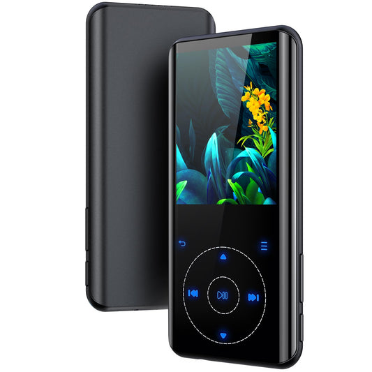 64GB MP3 Player Bluetooth 5.3, HiFi Music Lossless Sound, Metal Housing Built-in HD Speaker, Touch Button, Speaker, Voice Recorder for Sports, Running, expandable up to 128GB (64GB Black)