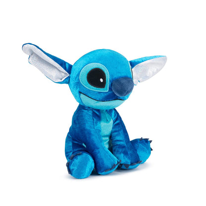 Simba 6315876954NPB - Disney Lilo and Stitch plush figure, 25cm & 6315870407X06 Disney 100 Years, Platinum Stitch, 25cm plush toy, anniversary item, suitable from the first months of life.