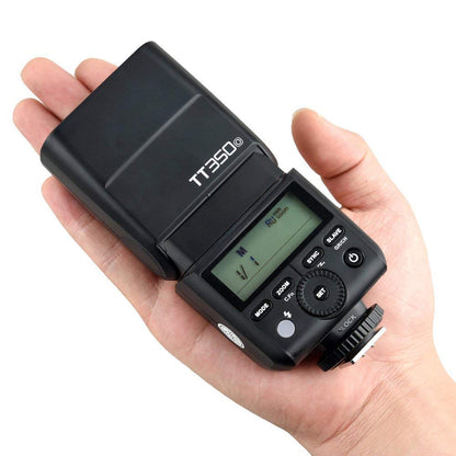 Godox TT350O TTL camera flash Speedlite flash unit 2.4G HSS 1/8000s TTL GN36 Compatible for Olympus cameras E-P5 E-P3 Pen-F E-M10II E-M5II E-M1 E-PL8 Panasonic DMC-GX85 DMC-G7 DMC-GF1 DMC-LX100