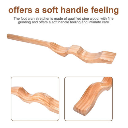 Wakect's Ballet Foot Stretcher, Foot Leg Stretcher, Pine Wooden Foot Pointe Dance Ballet Stretching feet with Rubber Band, For Training Flexibility Enhancement.