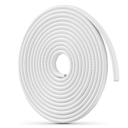10M Car Door Edge Guard, Car Rubber Seal Strip Edge Protection, U-Shape Rubber Edge Guard Window Seal Rubber Profile Suitable for Most Cars (White)
