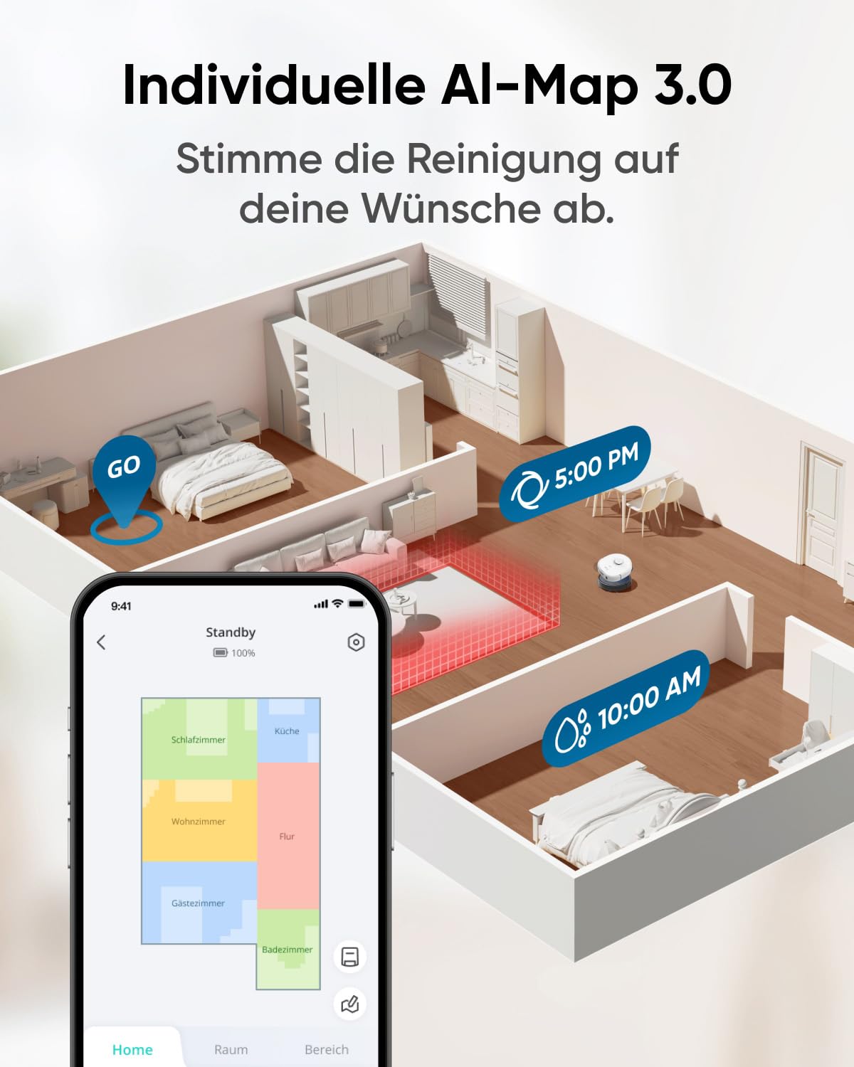 eufy X10 Pro Omni robotic vacuum with mopping function & docking station, all-in-one station, 8,000Pa, auto empty/refill, 2× auto lift mop with auto wash/dry, active obstacle avoidance (white)