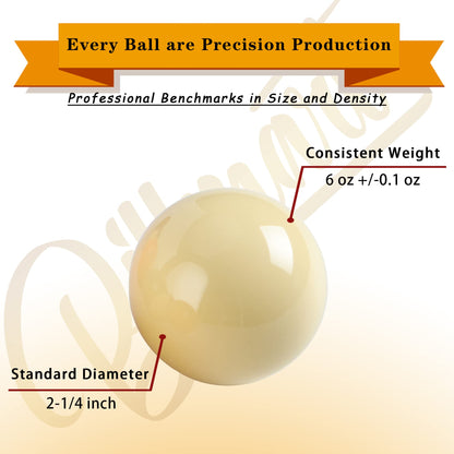 Billmart Premium billiard balls billiard table accessories 2-1/10.2 cm regulation size 16 pool balls pool set